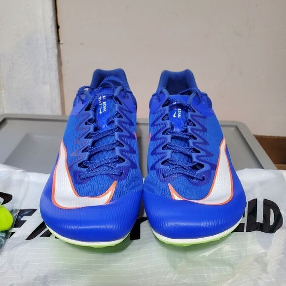 Nike Zoom Rival Sprinter Track Spikes Mens Sz 10 Racer Blue/Orange DC8753-401 - Picture 3 of 10